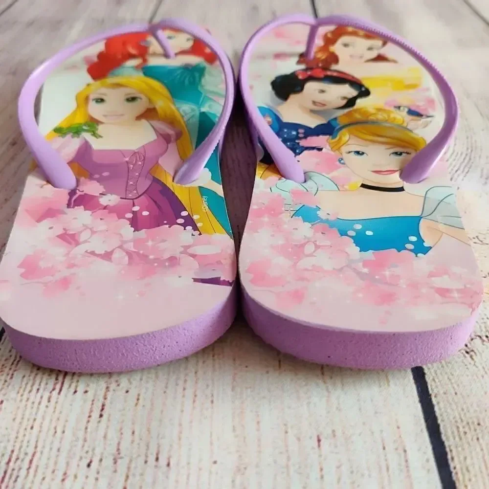 Disney Princess flip flop & reusable bag set